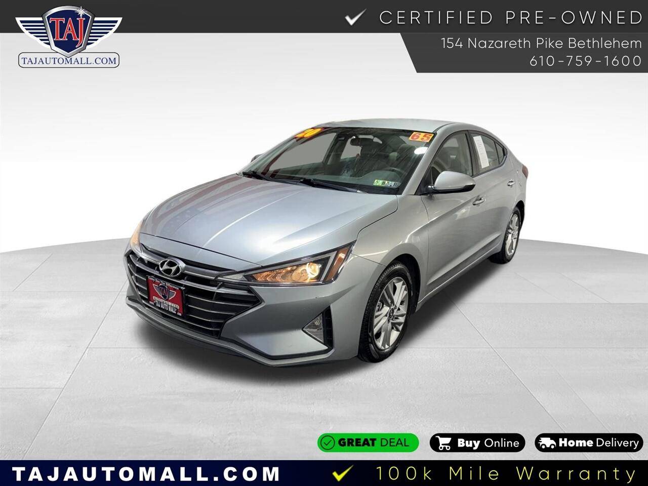 2020 Hyundai Elantra SEL — Sedan — 64,932 mi — Bethlehem, PA