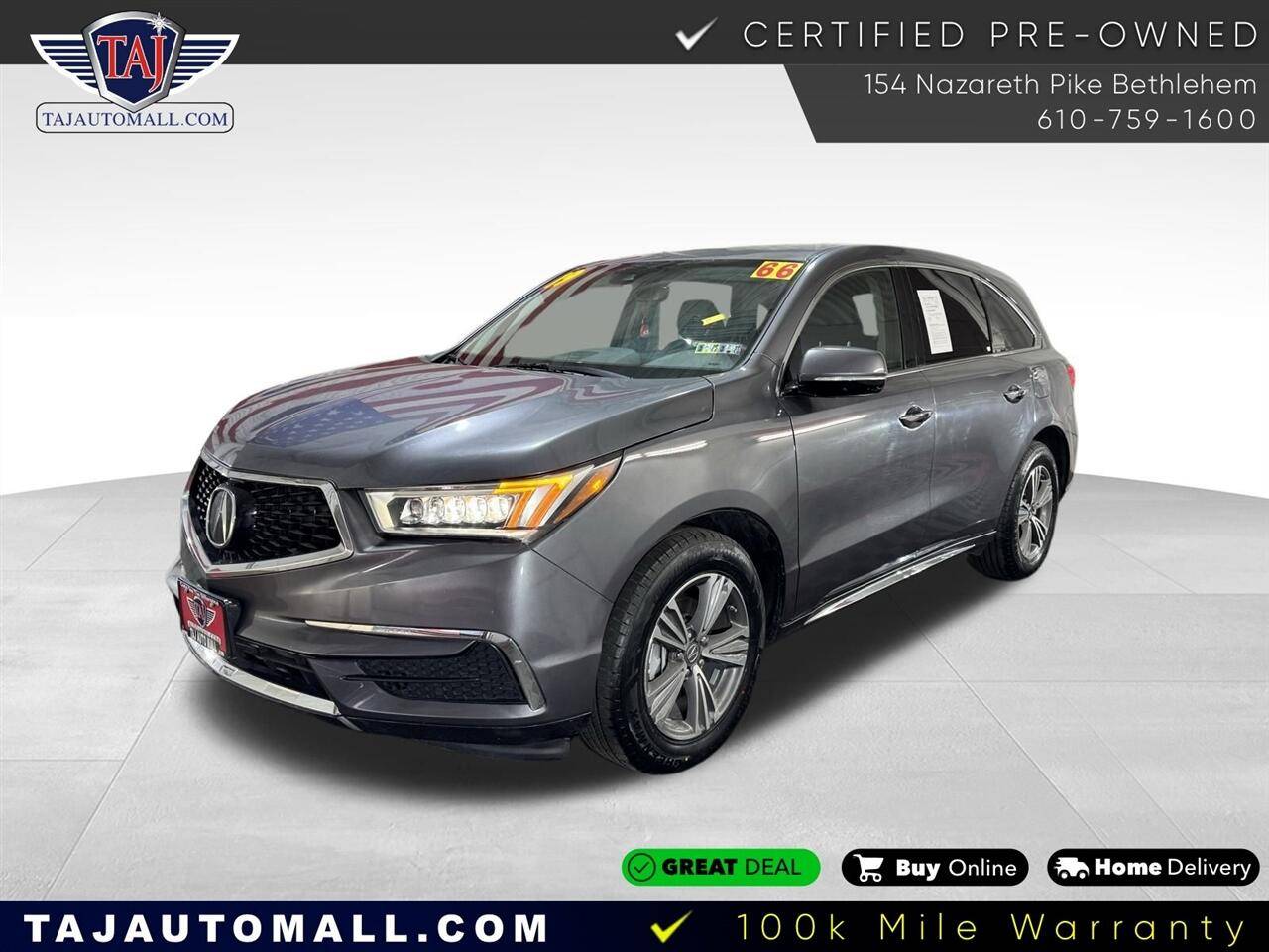 2019 Acura MDX Standard — SUV — 66,378 mi — Bethlehem, PA