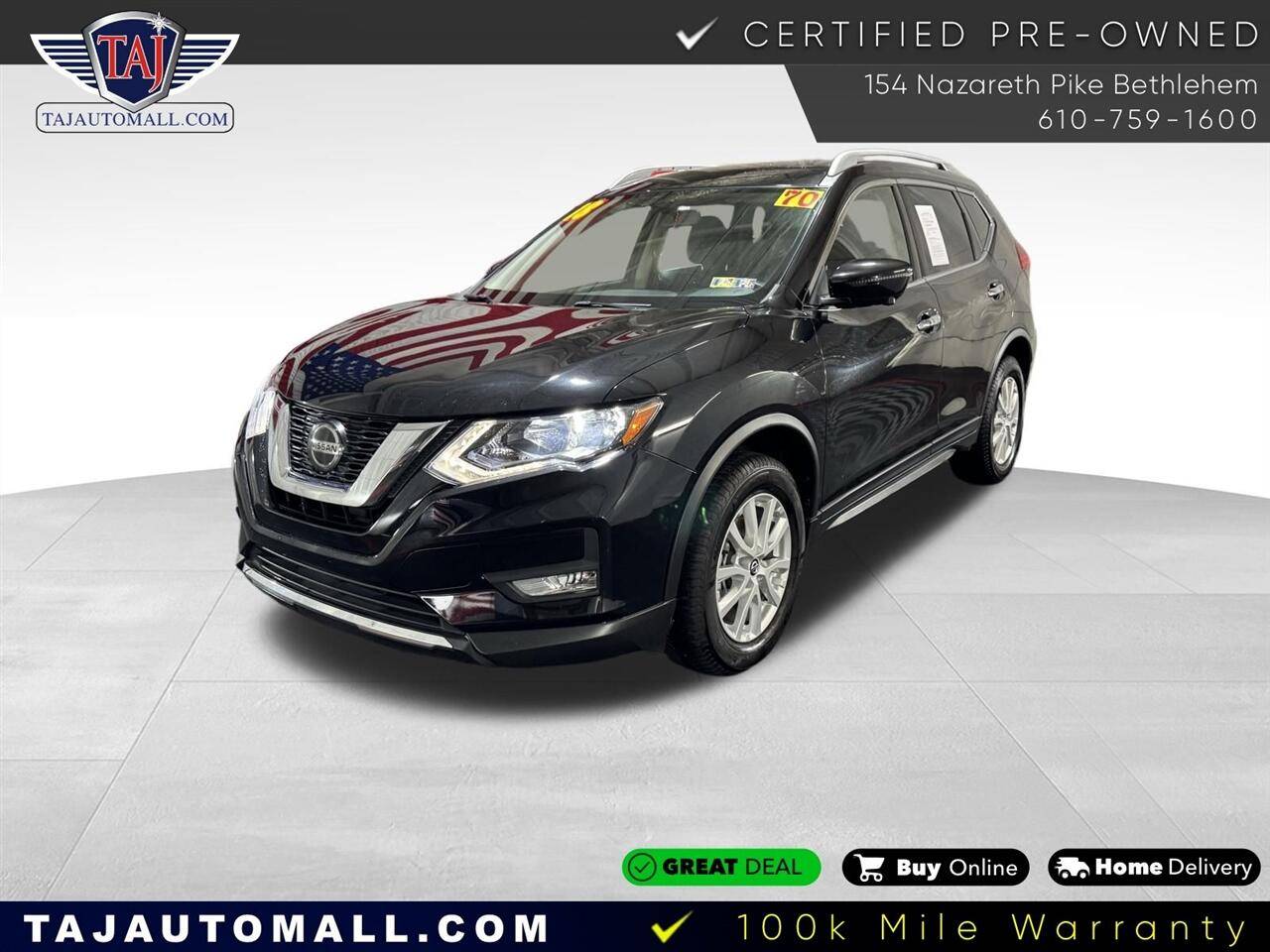 2018 Nissan Rogue SV — SUV — 70,289 mi — Bethlehem, PA