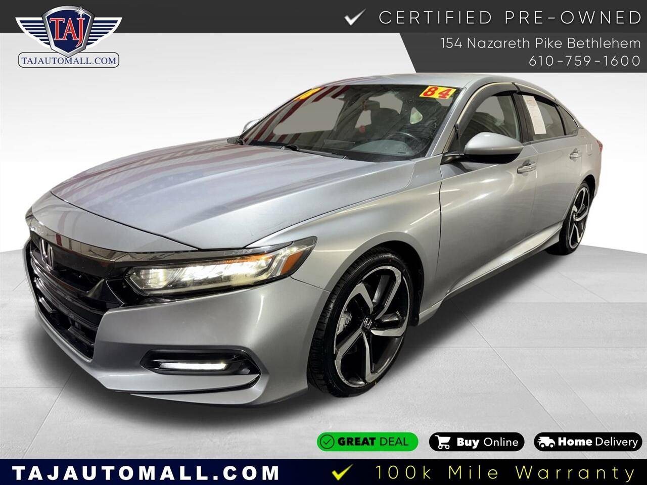 2018 Honda Accord Sport — Sedan — 83,615 mi — Bethlehem, PA
