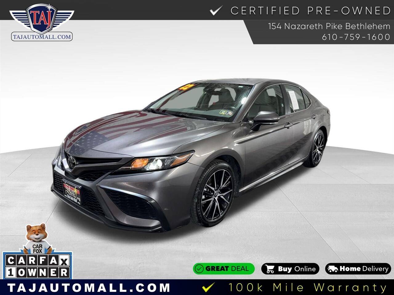2022 Toyota Camry SE — Sedan — 120,756 mi — Bethlehem, PA