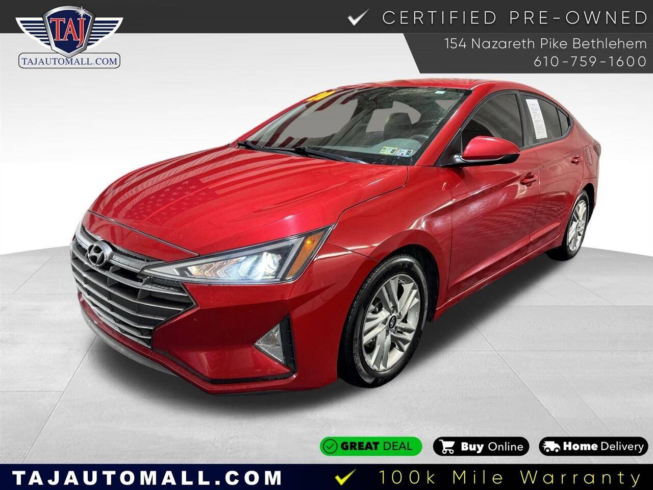2020 Hyundai Elantra SEL — Sedan — 118,501 mi — Bethlehem, PA