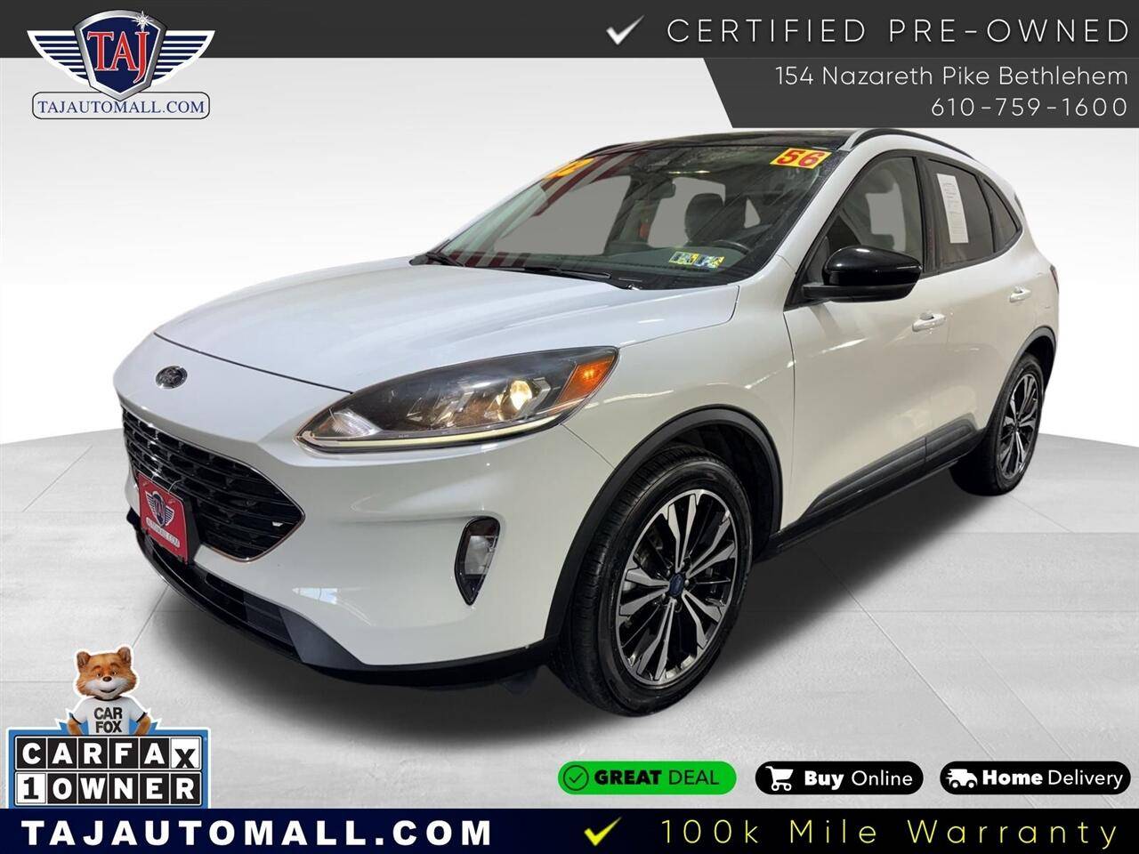 2022 Ford Escape SEL — SUV — 55,924 mi — Bethlehem, PA