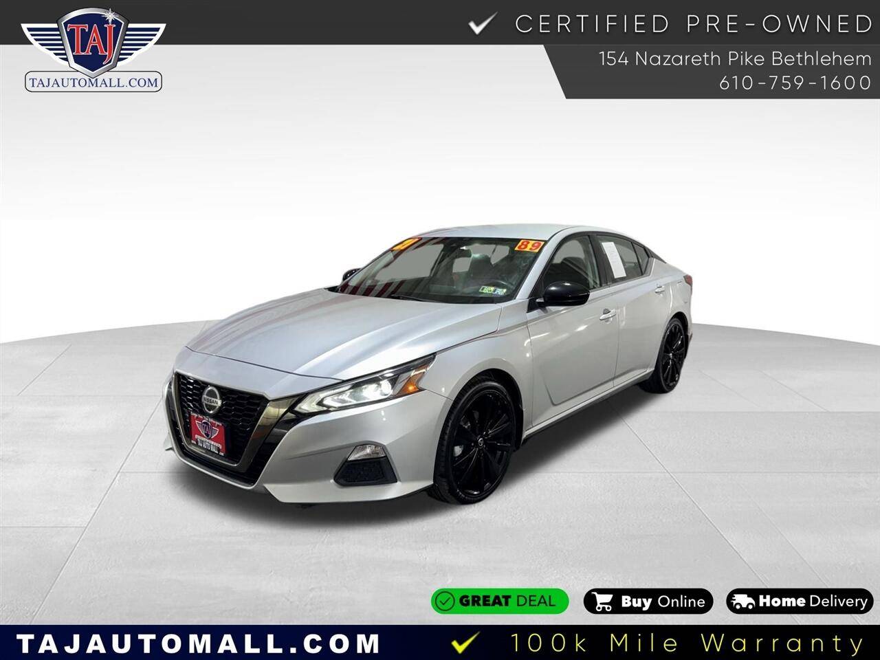2021 Nissan Altima SR — Sedan — 89,004 mi — Bethlehem, PA