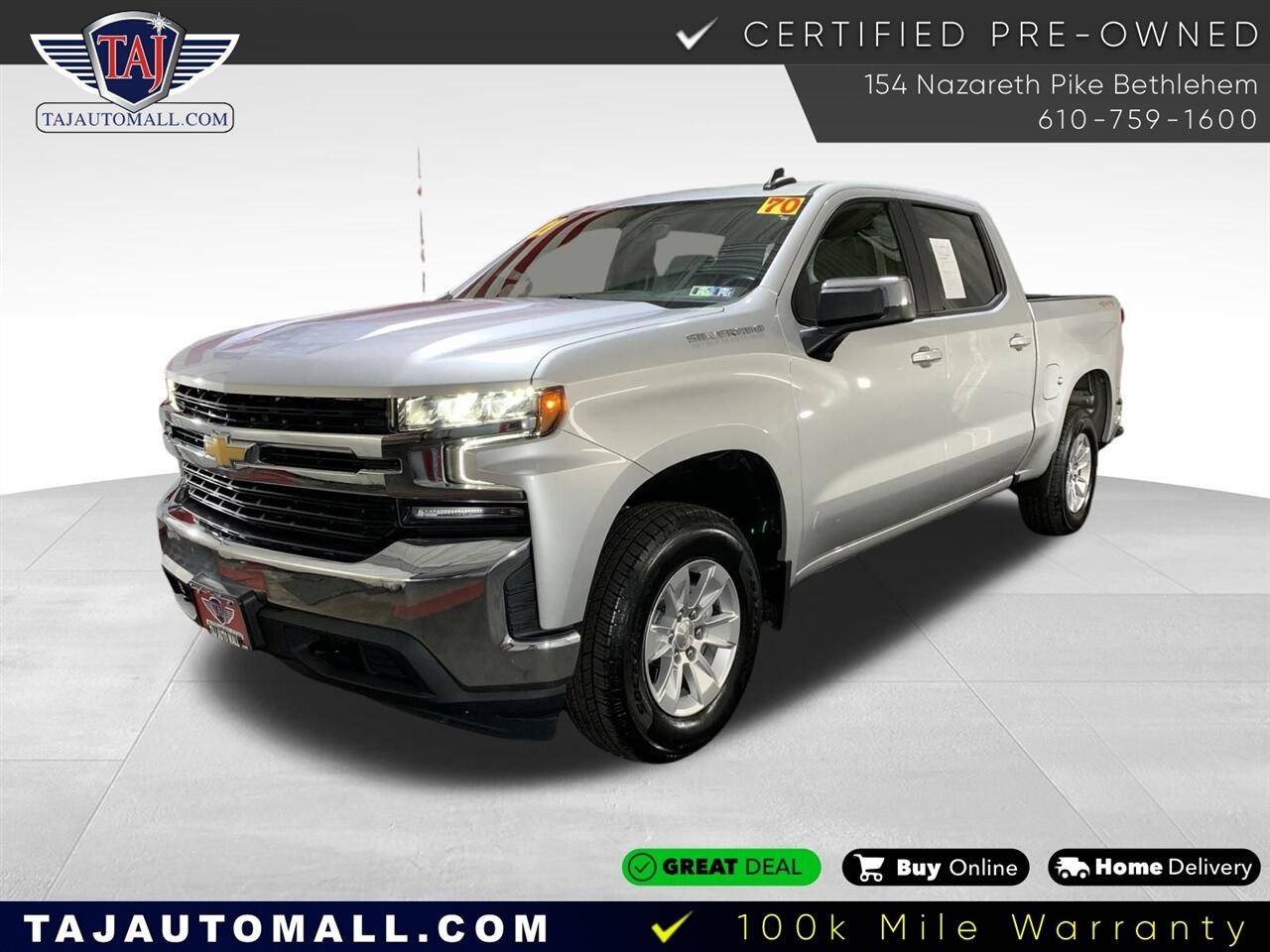 2021 Chevrolet Silverado 1500 LT — Pickup Truck — 69,858 mi — Bethlehem, PA