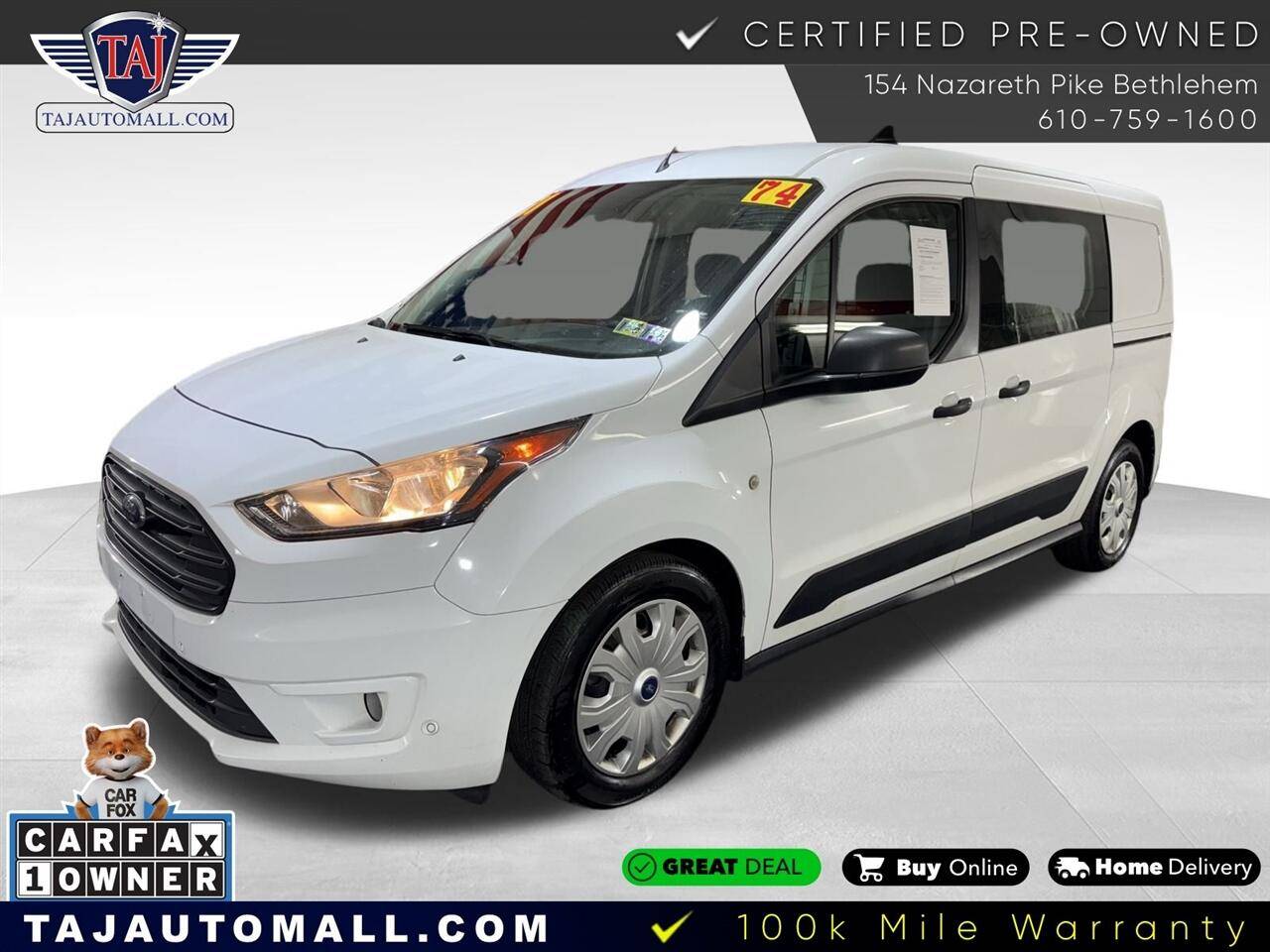 2021 Ford Transit Connect Van XLT — Cargo Van — 74,352 mi — Bethlehem, PA