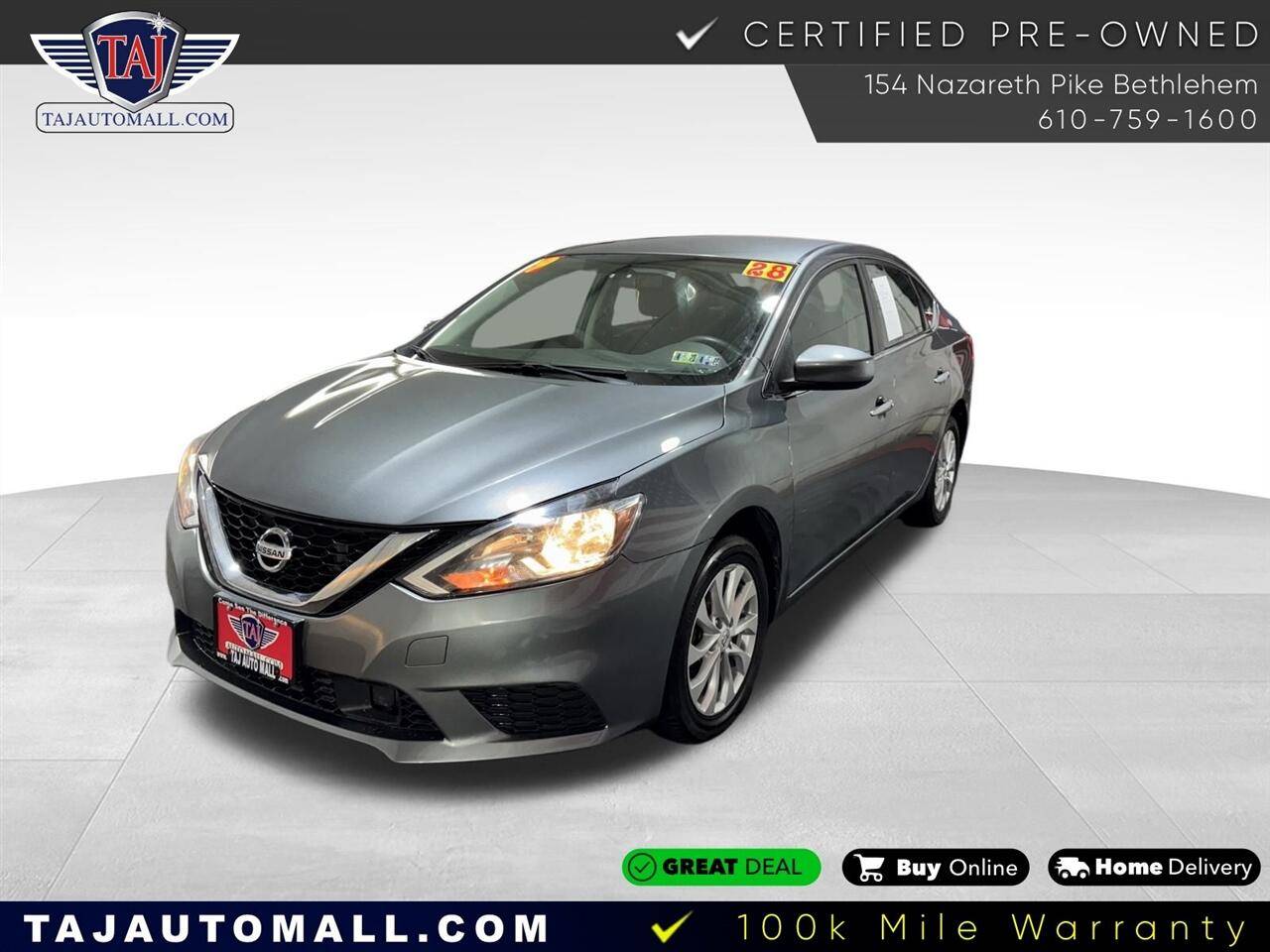 2019 Nissan Sentra SV — Sedan — 27,942 mi — Bethlehem, PA