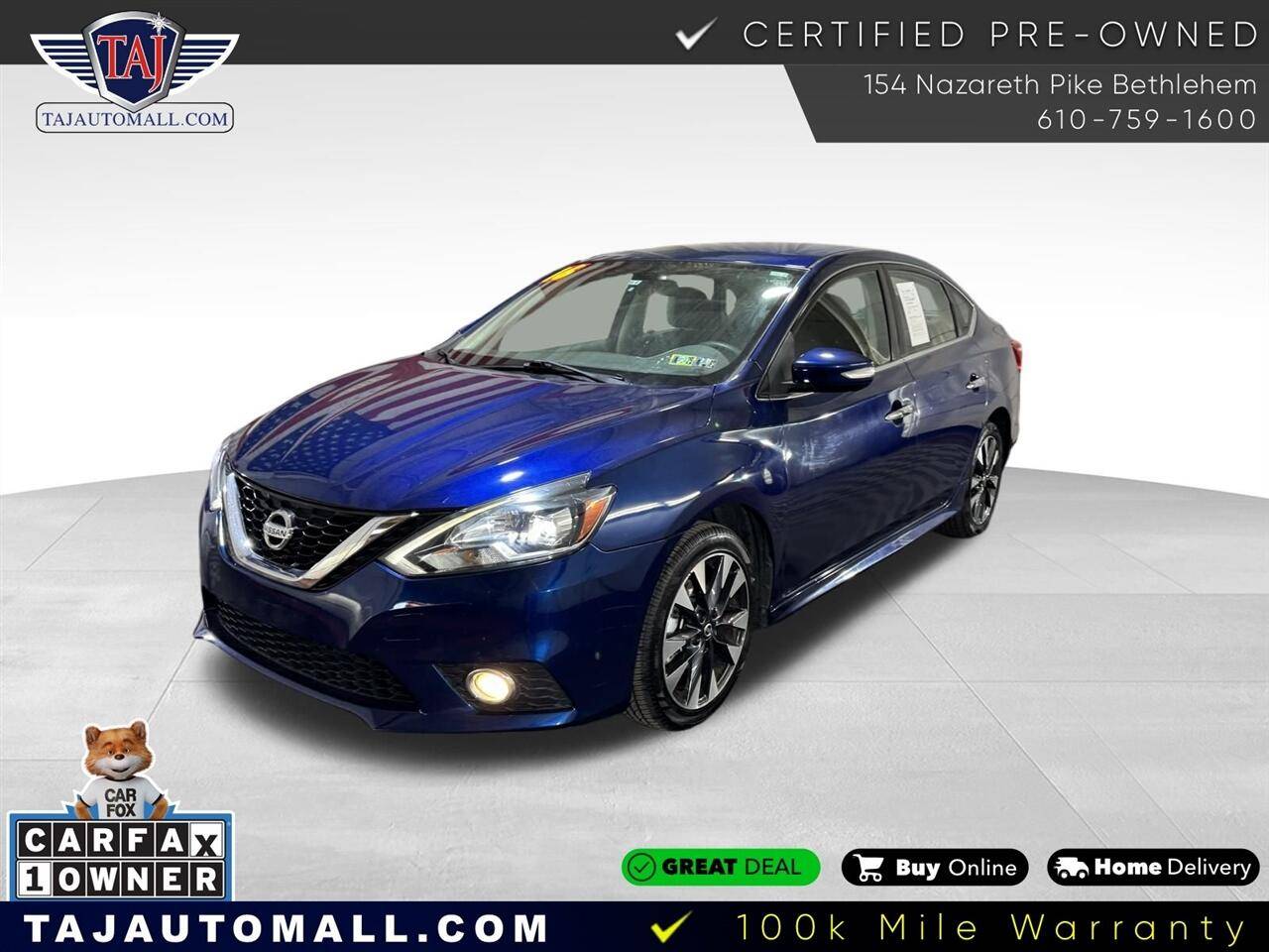2016 Nissan Sentra SR — Sedan — 105,997 mi — Bethlehem, PA