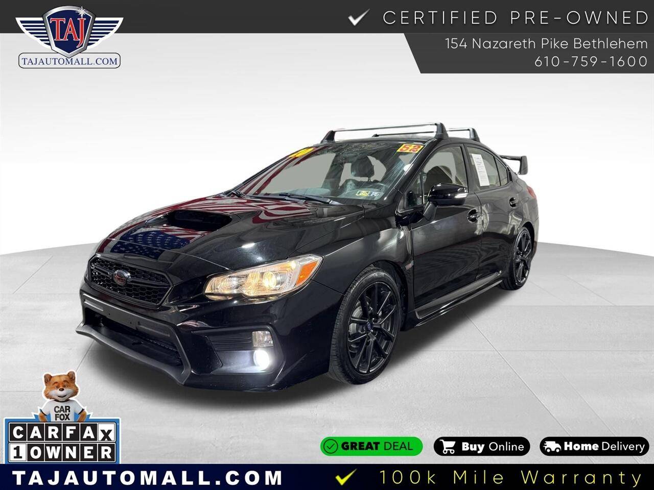 2020 Subaru WRX Premium — Sedan — 52,779 mi — Bethlehem, PA
