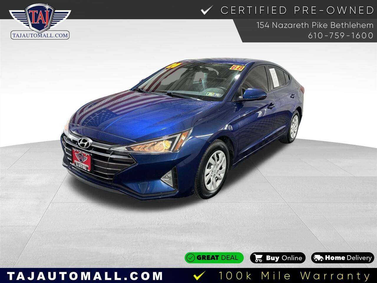 2020 Hyundai Elantra SEL — Sedan — 67,981 mi — Bethlehem, PA