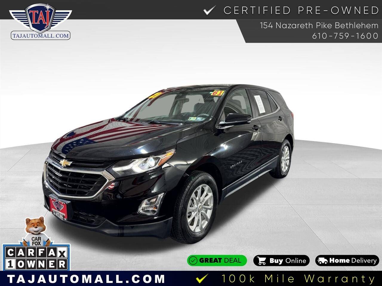 2021 Chevrolet Equinox LT — SUV — 60,570 mi — Bethlehem, PA