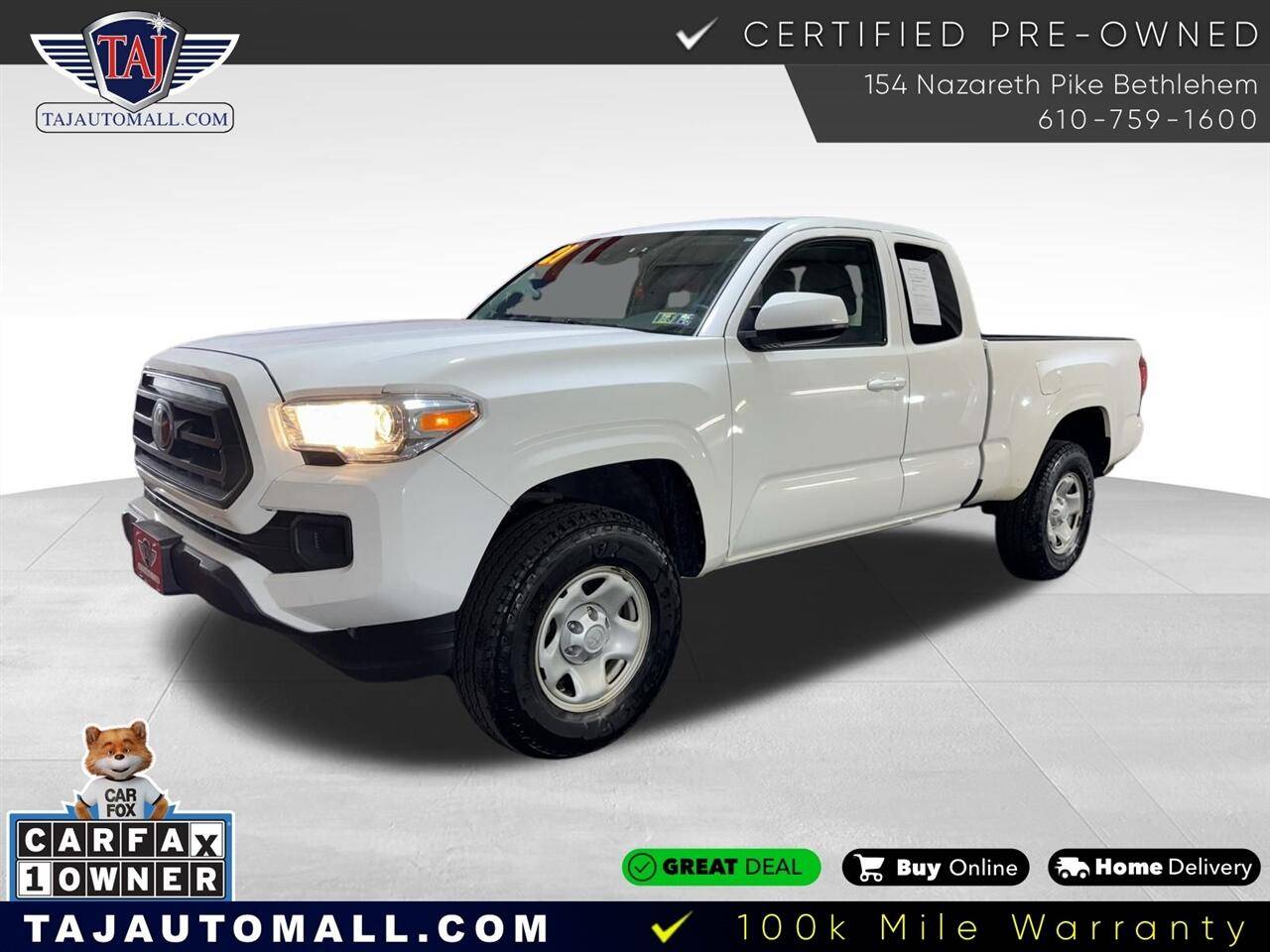 2021 Toyota Tacoma SR — Pickup Truck — 100,360 mi — Bethlehem, PA