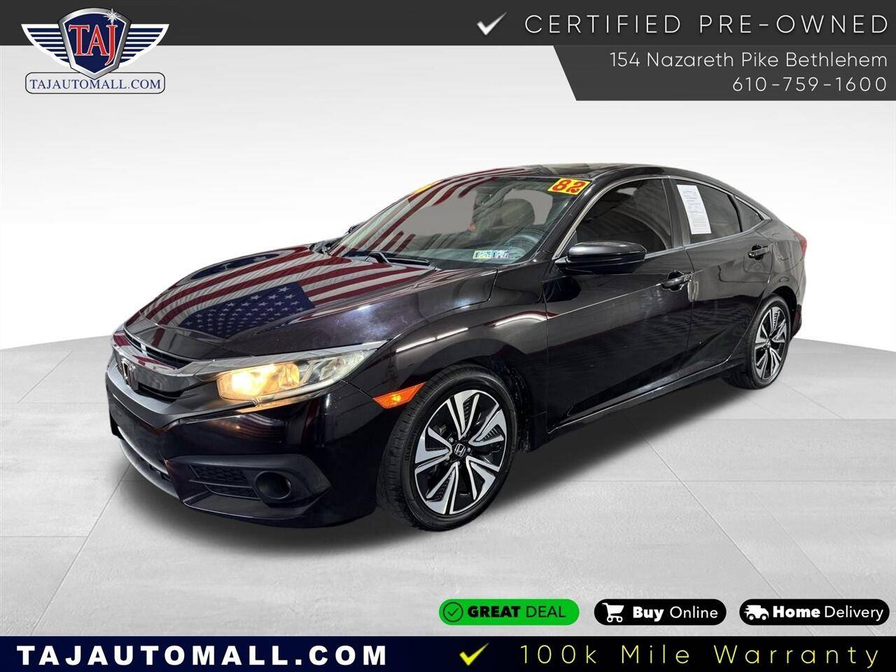 2016 Honda Civic EX-L — Sedan — 82,115 mi — Bethlehem, PA