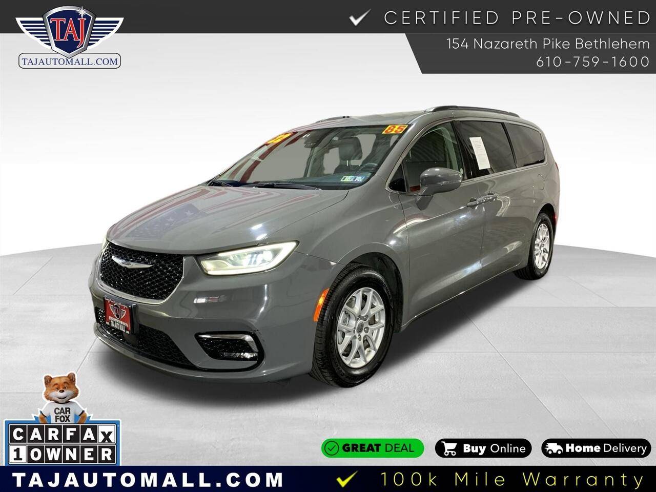 2022 Chrysler Pacifica Touring L — Minivan — 85,117 mi — Bethlehem, PA