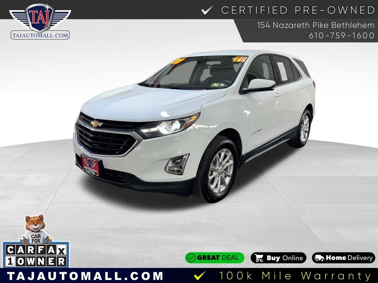 2020 Chevrolet Equinox LT — SUV — 78,720 mi — Bethlehem, PA