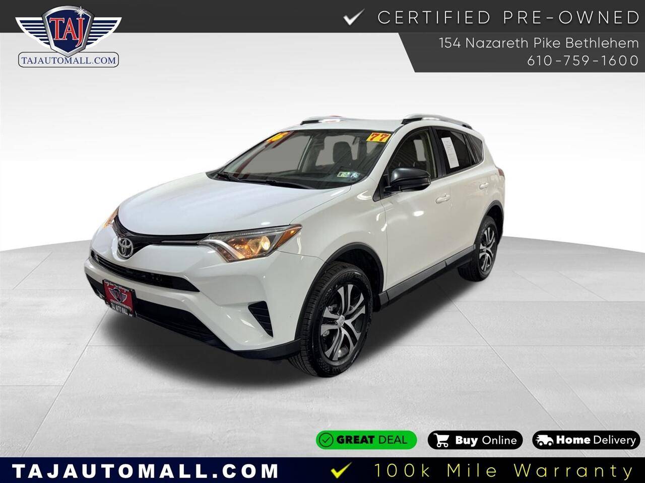 2016 Toyota RAV4 LE — SUV — 77,451 mi — Bethlehem, PA