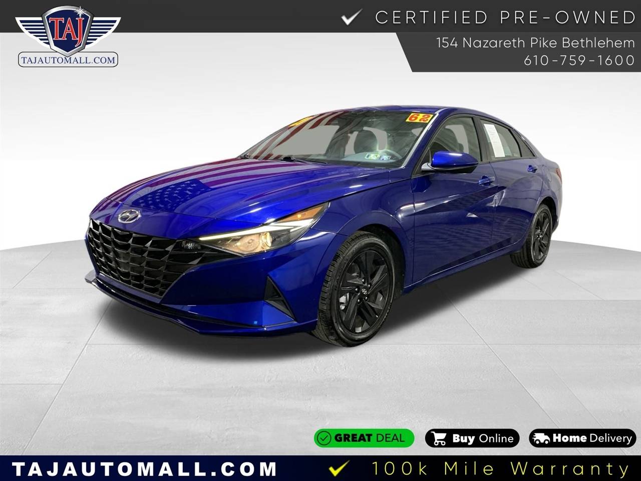 2021 Hyundai Elantra SEL — Sedan — 62,231 mi — Bethlehem, PA
