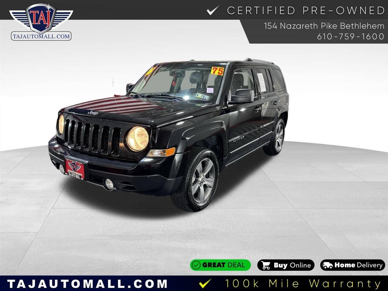 2016 Jeep Patriot High Altitude — SUV — 74,783 mi — Bethlehem, PA