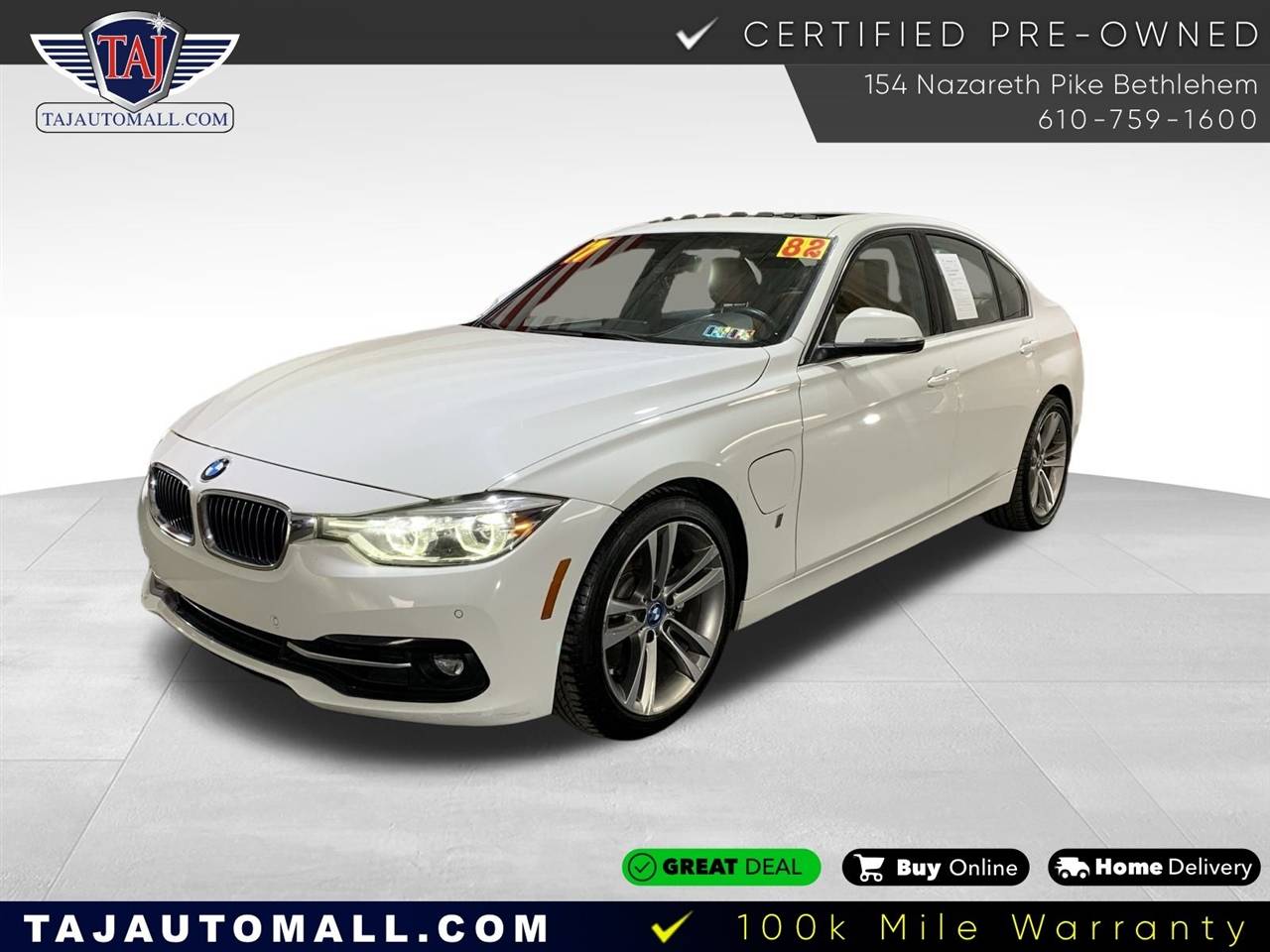 2017 BMW 3 Series 330e — Sedan — 81,970 mi — Bethlehem, PA