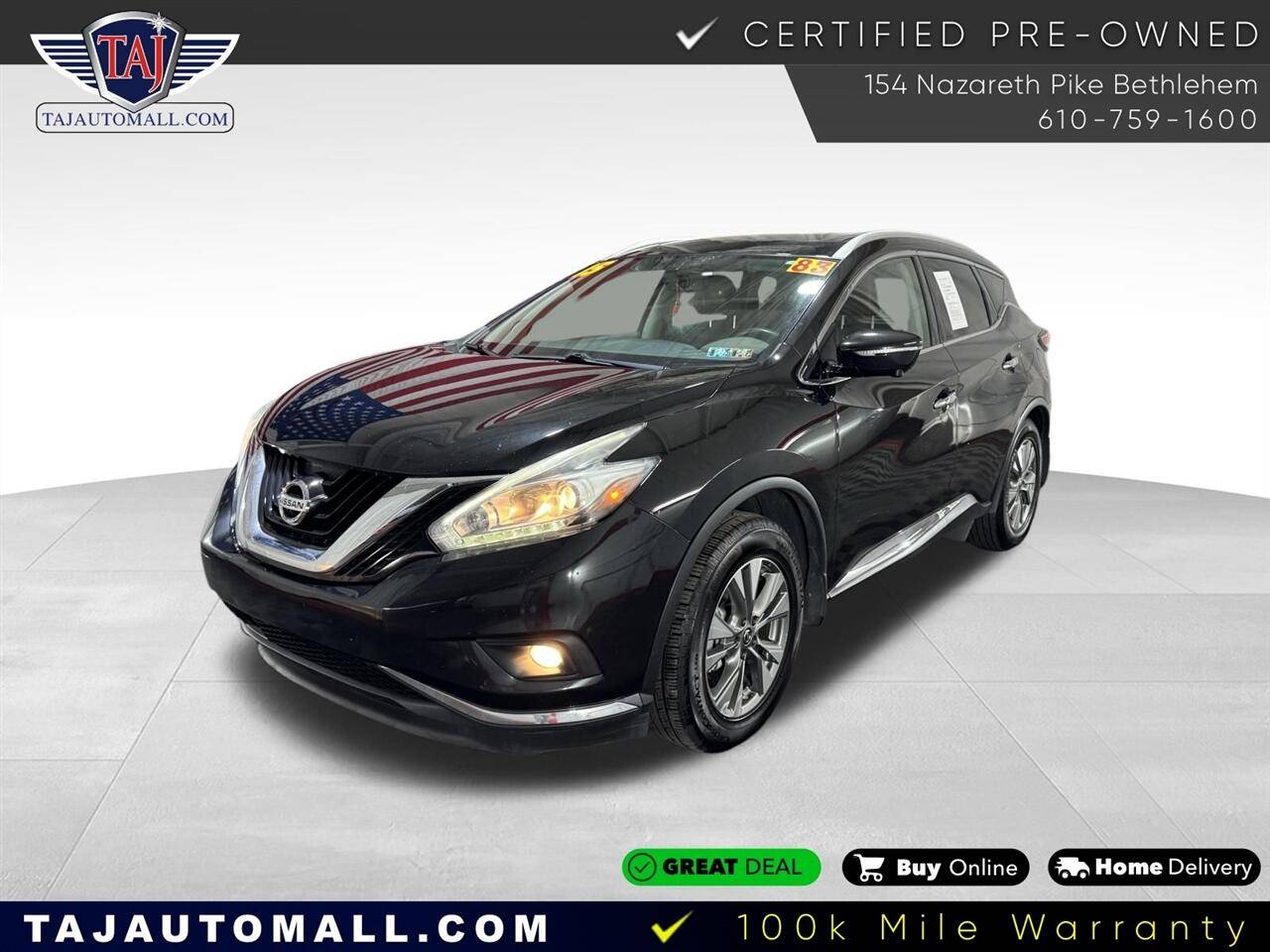 2015 Nissan Murano SL — SUV — 83,889 mi — Bethlehem, PA
