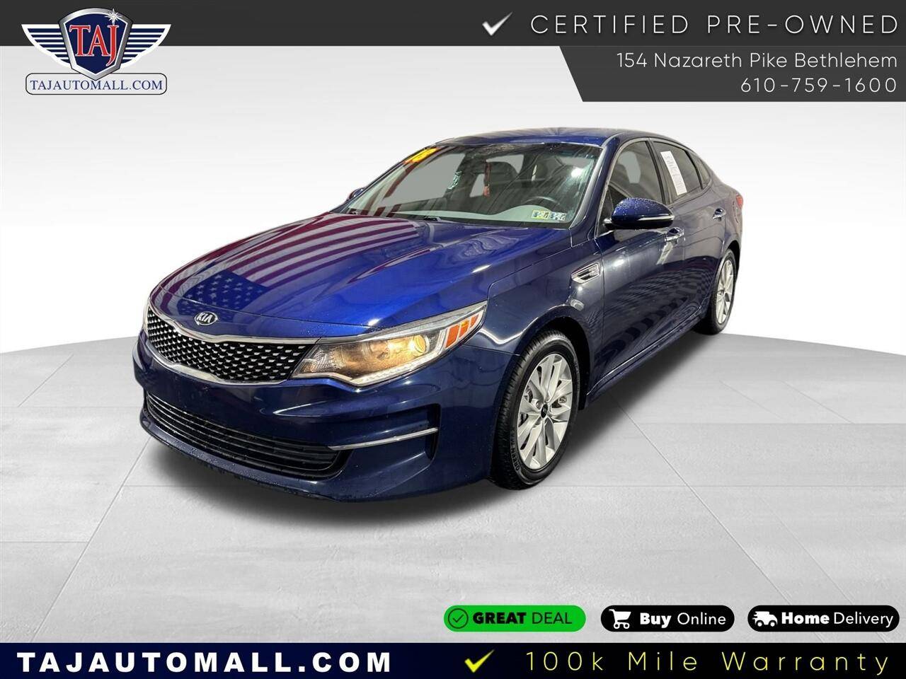 2018 Kia Optima EX — Sedan — 103,737 mi — Bethlehem, PA