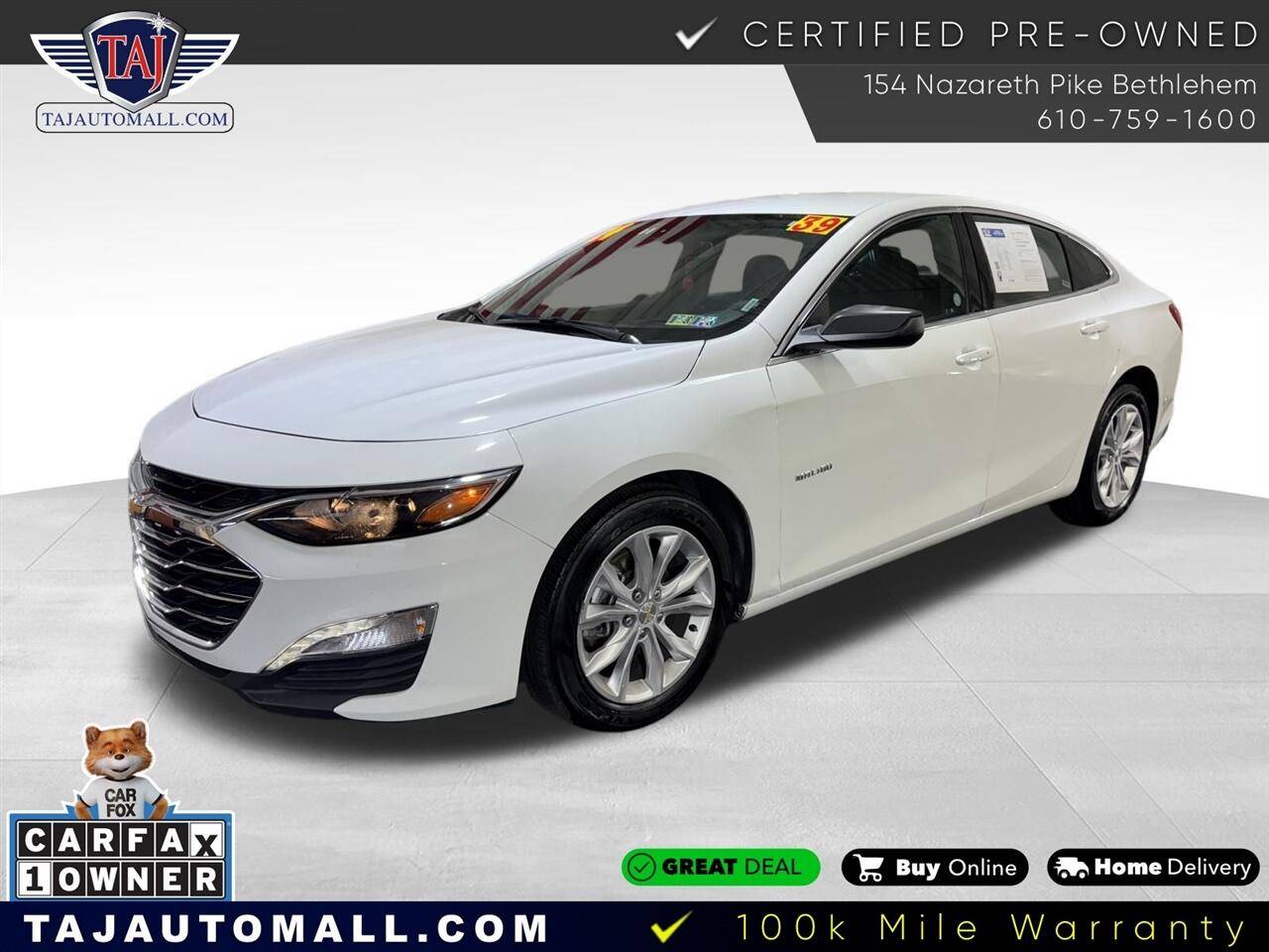 2024 Chevrolet Malibu LT — Sedan — 38,779 mi — Bethlehem, PA