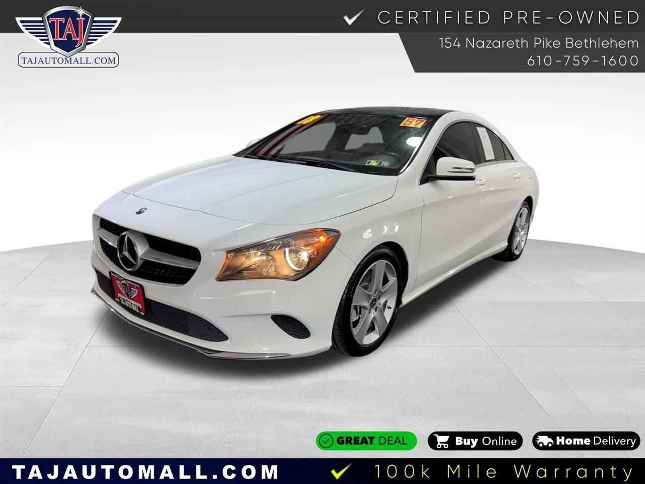 2018 Mercedes-Benz CLA CLA 250 — Sedan — 57,229 mi — Bethlehem, PA