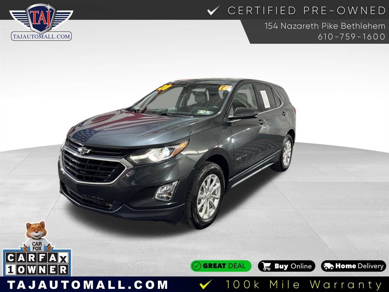 2020 Chevrolet Equinox LT — SUV — 72,087 mi — Bethlehem, PA