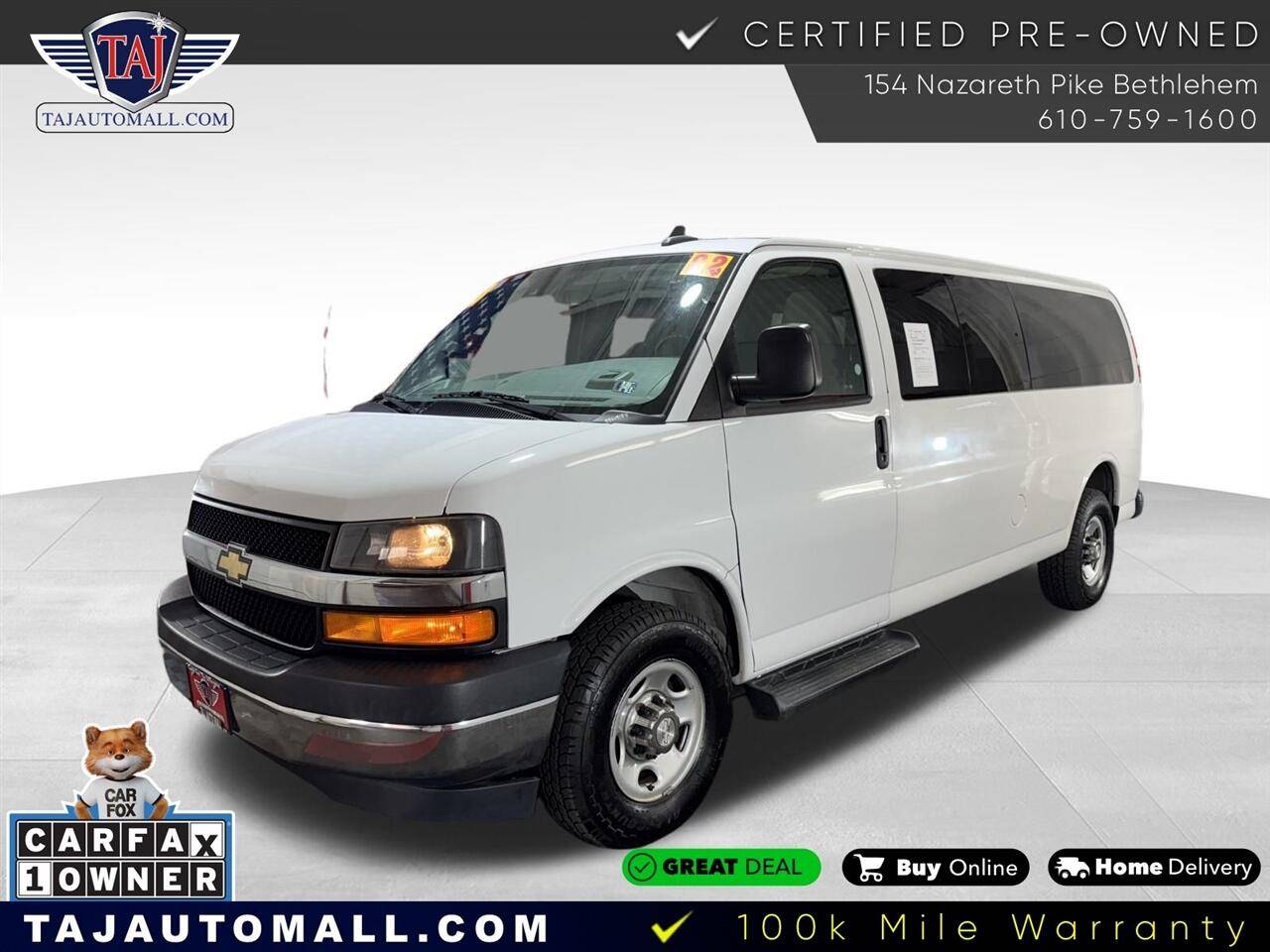 2020 Chevrolet Express Passenger LT — Passenger Van — 81,547 mi — Bethlehem, PA