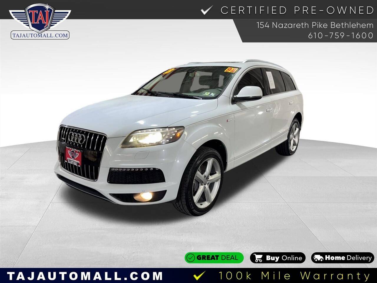 2013 Audi Q7 S-line Prestige — SUV — 92,168 mi — Bethlehem, PA