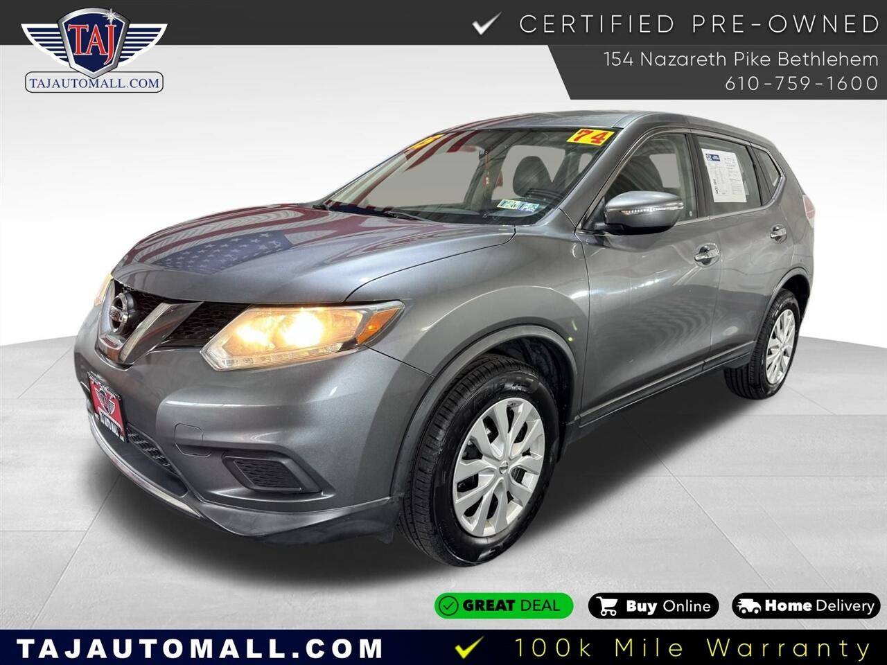 2015 Nissan Rogue S — SUV — 74,136 mi — Bethlehem, PA