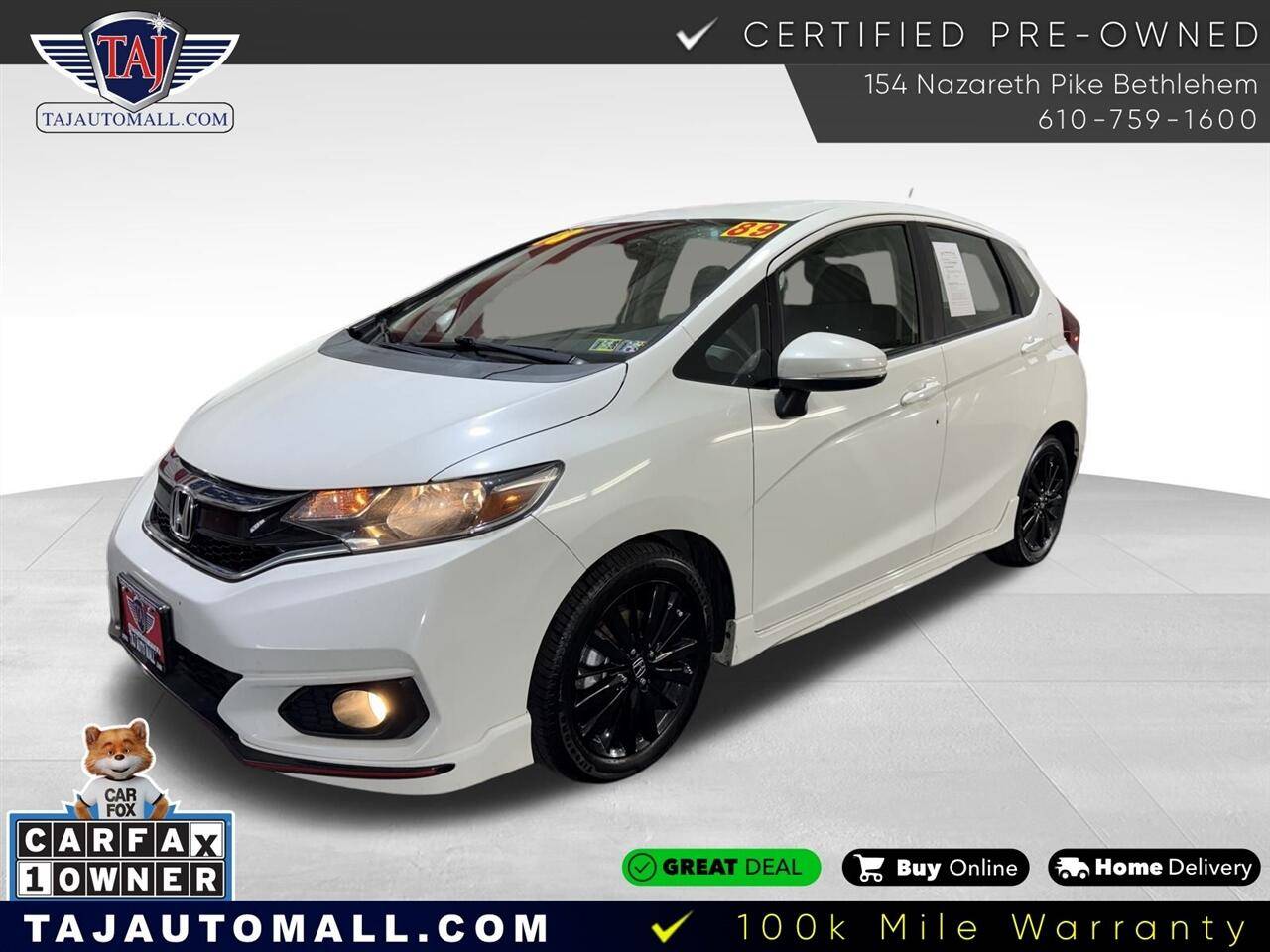 2018 Honda Fit Sport — Hatchback — 88,859 mi — Bethlehem, PA