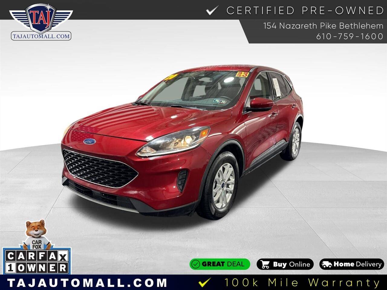 2020 Ford Escape SE — SUV — 22,764 mi — Bethlehem, PA
