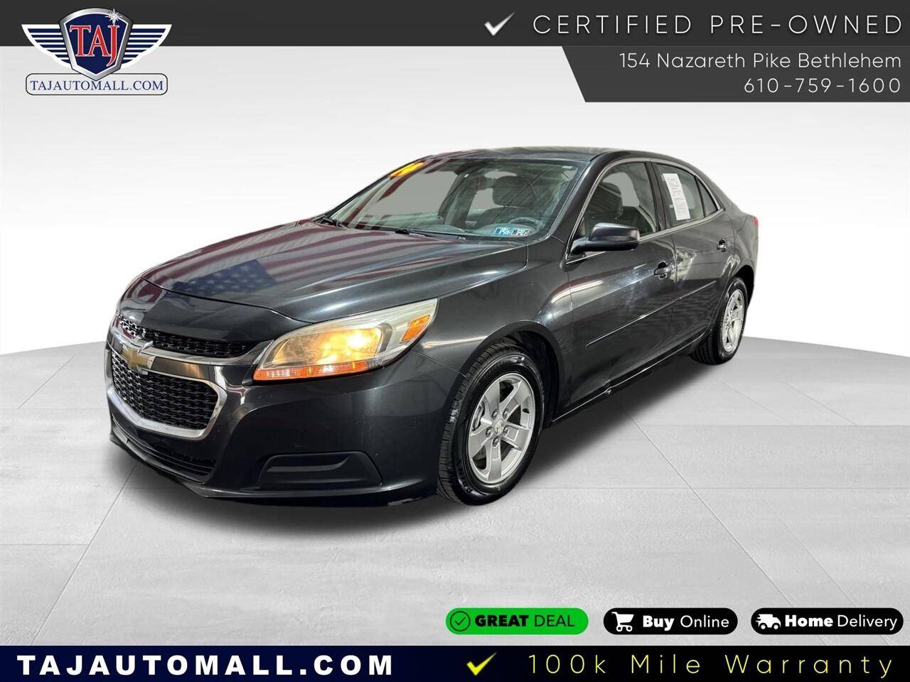 2014 Chevrolet Malibu LS — Sedan — 112,928 mi — Bethlehem, PA