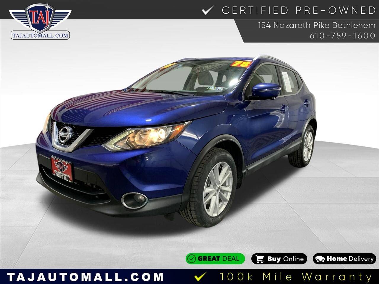 2018 Nissan Rogue Sport SV — SUV — 78,078 mi — Bethlehem, PA