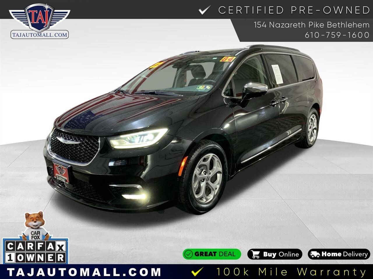 2022 Chrysler Pacifica Limited — Minivan — 84,082 mi — Bethlehem, PA