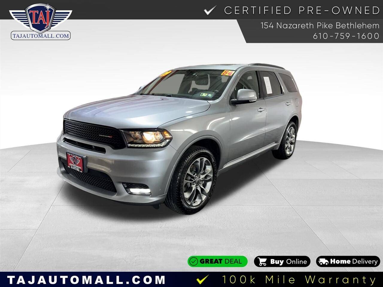 2019 Dodge Durango GT Plus — SUV — 53,509 mi — Bethlehem, PA