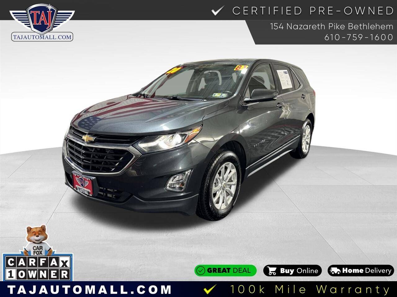 2020 Chevrolet Equinox LT — SUV — 81,026 mi — Bethlehem, PA