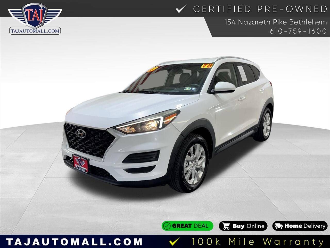2019 Hyundai Tucson Value — SUV — 75,463 mi — Bethlehem, PA