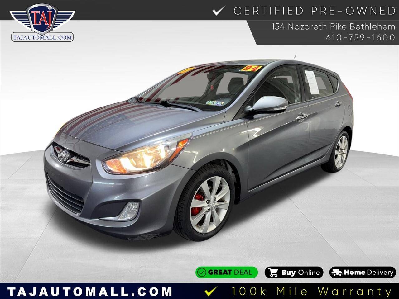 2013 Hyundai Accent SE — Hatchback — 94,460 mi — Bethlehem, PA