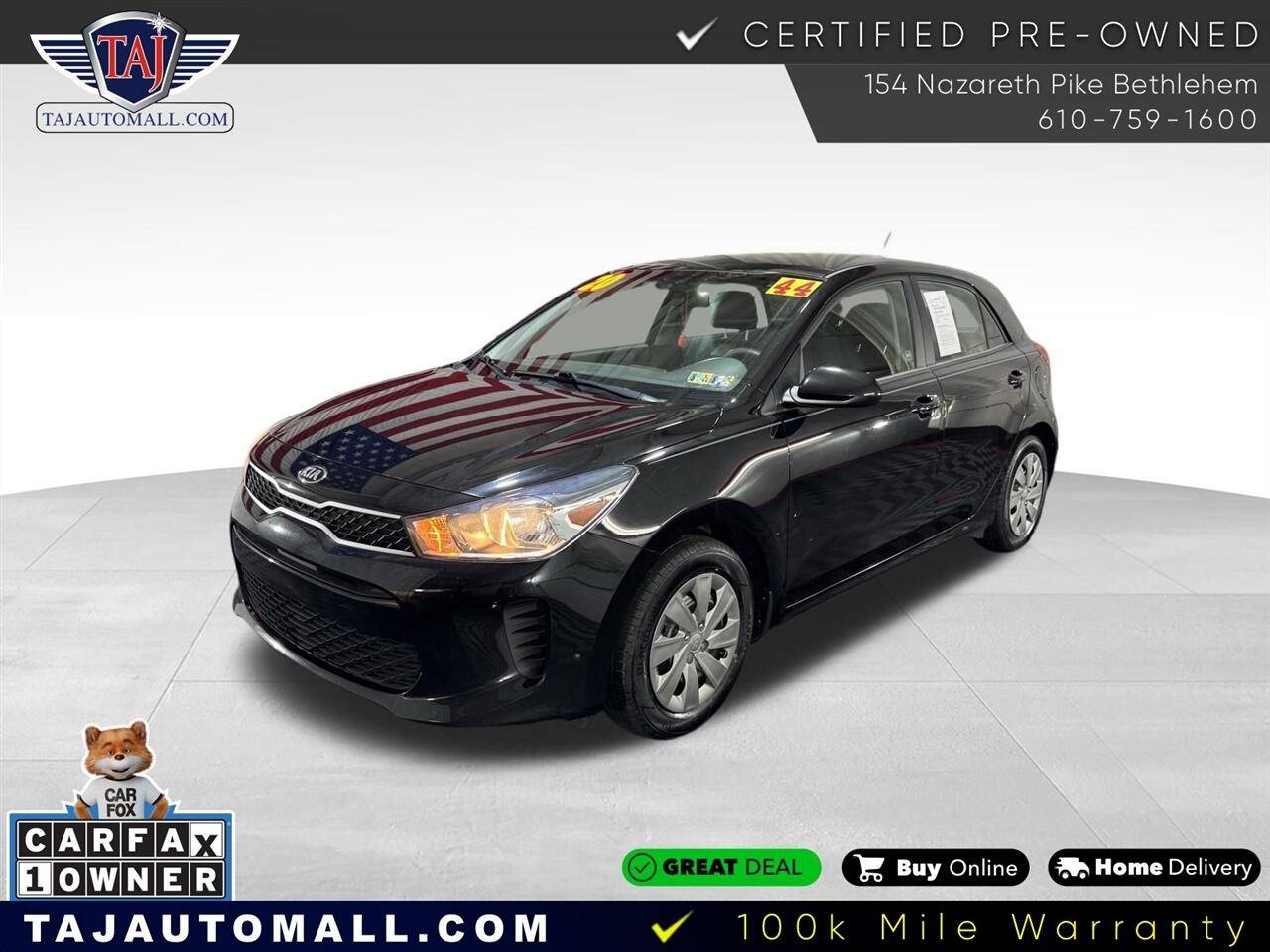 2020 Kia Rio S — Hatchback — 43,669 mi — Bethlehem, PA