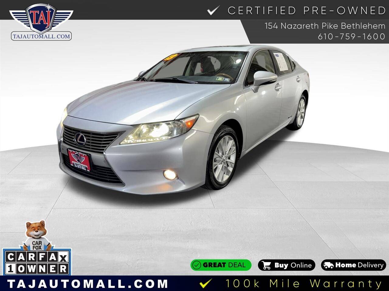 2013 Lexus ES ES 300h — Sedan — 121,341 mi — Bethlehem, PA