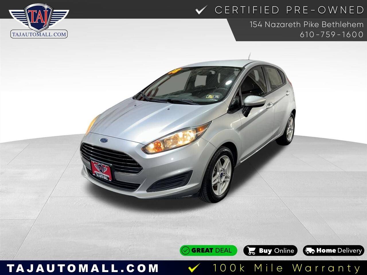 2018 Ford Fiesta SE — Hatchback — 99,948 mi — Bethlehem, PA