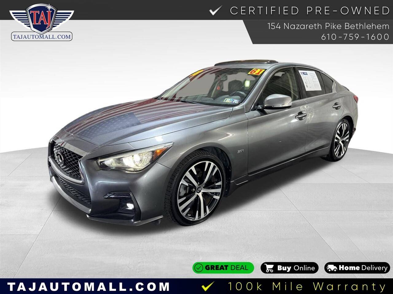 2018 INFINITI Q50 3.0t SPORT — Sedan — 60,722 mi — Bethlehem, PA