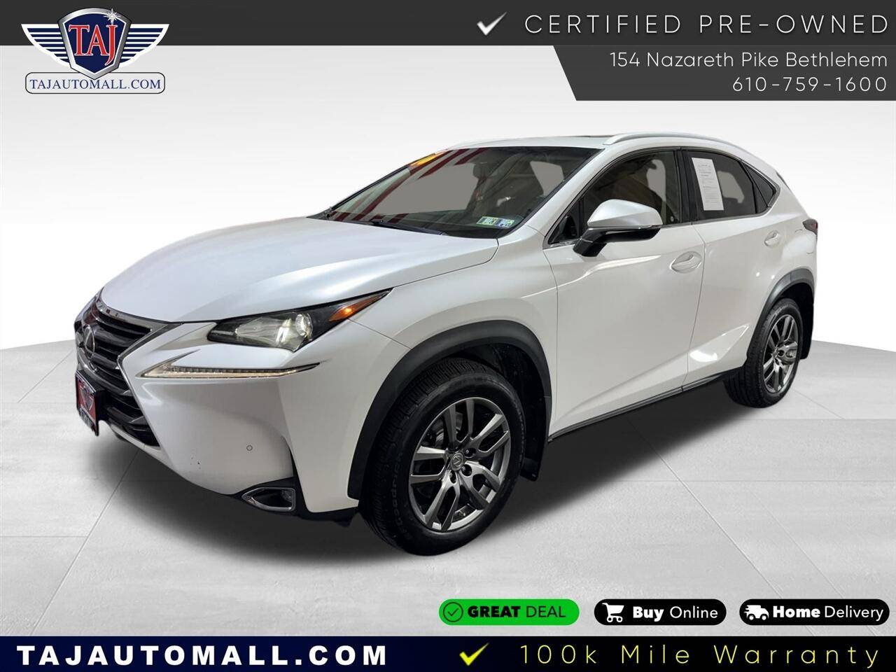 2016 Lexus NX NX 200t — SUV — 109,455 mi — Bethlehem, PA