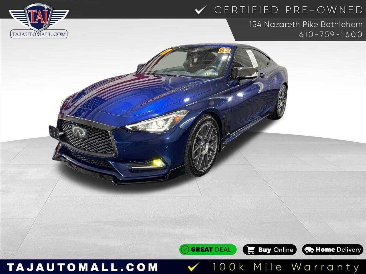 2017 INFINITI Q60 3.0t Premium — Coupe — 83,138 mi — Bethlehem, PA
