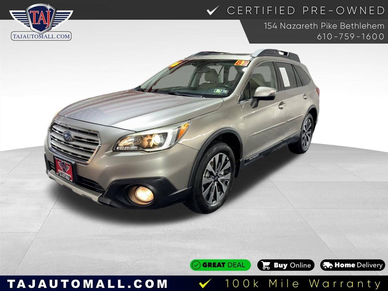 2016 Subaru Outback 2.5i Limited — SUV — 81,785 mi — Bethlehem, PA