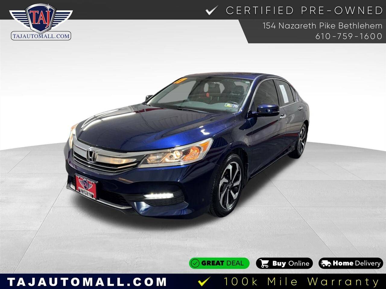 2017 Honda Accord EX-L — Sedan — 101,207 mi — Bethlehem, PA