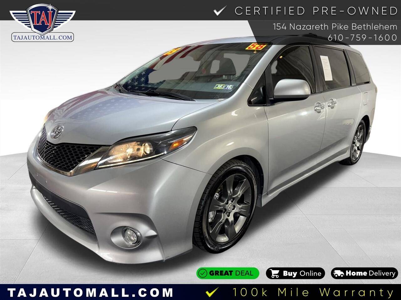 2015 Toyota Sienna SE Premium — Minivan — 57,869 mi — Bethlehem, PA