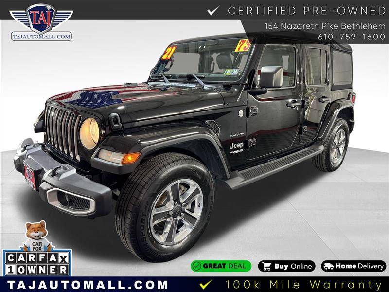 2021 Jeep Wrangler Sahara — SUV — 73,850 mi — Bethlehem, PA